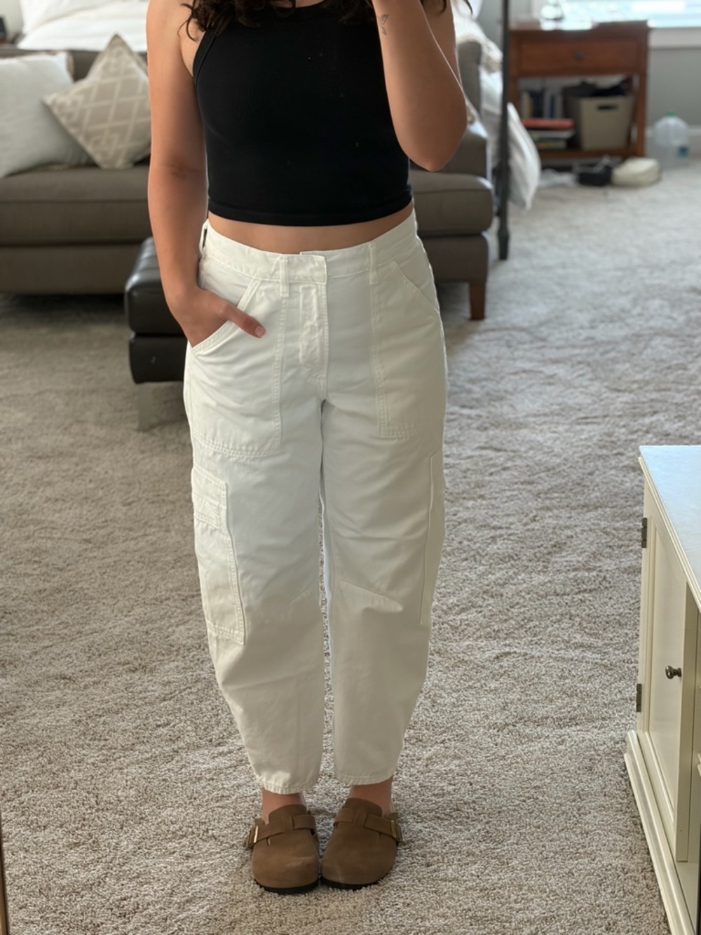 Citizens of Humanity White Cargo Pant